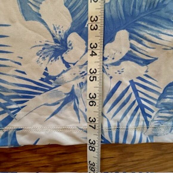 Banana Boat Long Sleeve Dress, UPF 50+- XL- Blue Hawaiian Dress - Picture 5 of 8